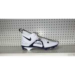 Nike Alpha Menace Pro 3 Mens Football Cleats Size 12 White Navy Blue Black